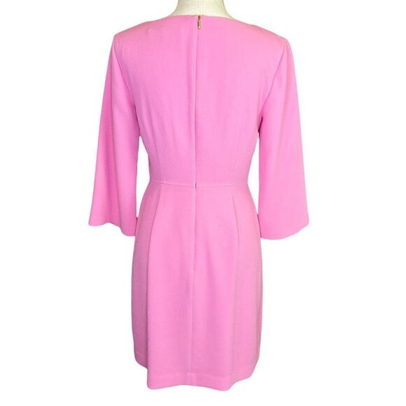 Trina Turk V-neck Noteworthy Dress Pink Size Small - Picture 4 of 12